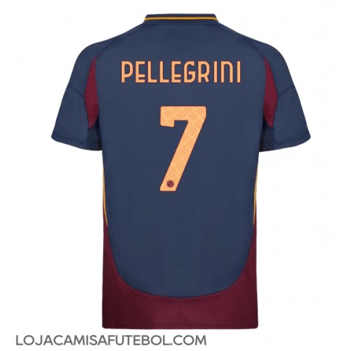 Camisa de Futebol AS Roma Lorenzo Pellegrini #7 Equipamento Alternativo 2024-25 Manga Curta